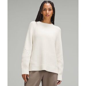 lululemon athletica Cream Crewneck Sweater